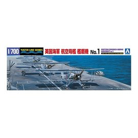 Aoshima Aoshima - British Carrier-borne Aircraft No.1 (8 x Swordfish) - Waterline No. 568 - 1:700