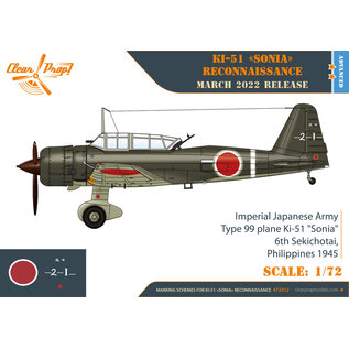 Clear Prop! Mitsubishi Ki-51 Sonia Reconnaisance - Advanced Kit - 1:72