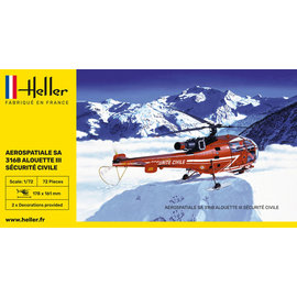 Heller Heller - Sud Aviation Alouette III Sécurité Civile - 1:72