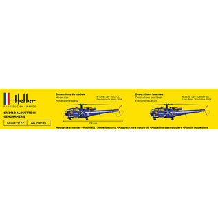 Heller Sud Aviation Alouette III Gendarmerie - 1:72