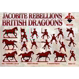The Red Box Jacobite Rebellion. British dragoons 1745 - 1:72