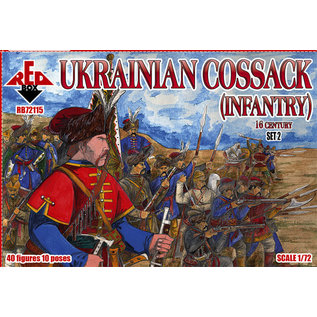 The Red Box Ukrainian cossack infantry. 16 cent. Set 2 - 1:72