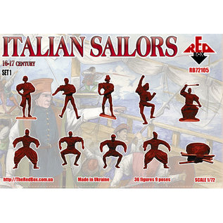 The Red Box Italian Sailors 16-17 centry. Set 1 - 1:72