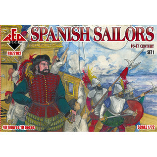 The Red Box Spanish Sailors 16-17 cent. Set 1 - 1:72