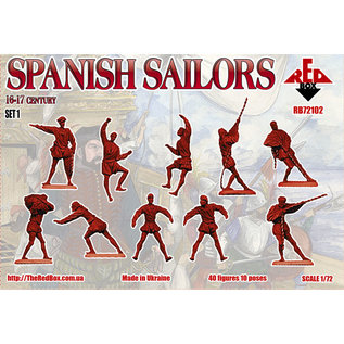 The Red Box Spanish Sailors 16-17 cent. Set 1 - 1:72