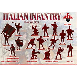 The Red Box Italian Infantry. 16 cent. Set 1 - 1:72