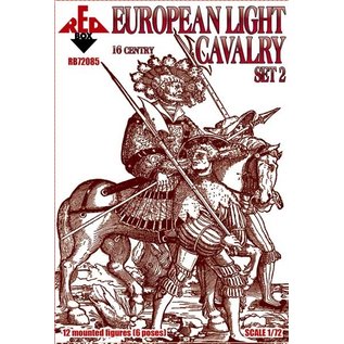 The Red Box European Light Cavalry. 16 century Set 2 - 1:72