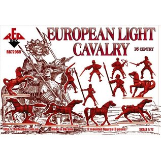 The Red Box European Light Cavalry. 16 century Set 2 - 1:72