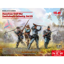 ICM ICM - American Civil War Confederate Infantry Set #2 - 1:35