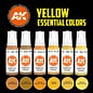 AK Interactive 3rd Gen. Acryl. Set "Yellow Essential Colors"