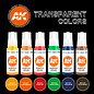 AK Interactive 3rd Gen. Acryl. Set "Transparent Colors"