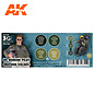 AK Interactive 3rd Gen. Acryl. Set "US Modern Pilot Uniform Colors"