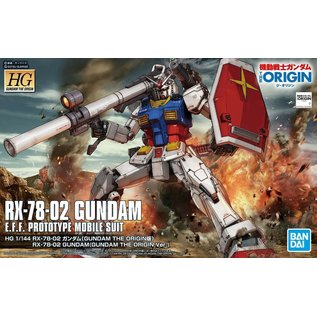 BANDAI RX-78-02 Gundam E.F.F. Prototype Mobile Suit "The Origin" - 1:144