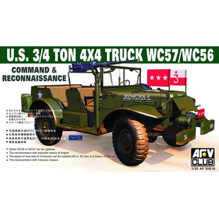 AFV-Club U.S. 3/4 Ton 4x4 Truck WC57/WC56 Command & Reconnaissance - 1:35