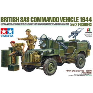 TAMIYA British SAS Commando Vehicle 1944 w/2 Figures - 1:35
