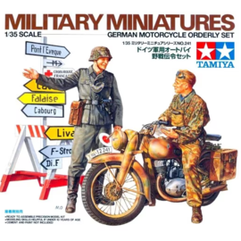 TAMIYA Tamiya - German Motorcycle Orderly Set - 1:35