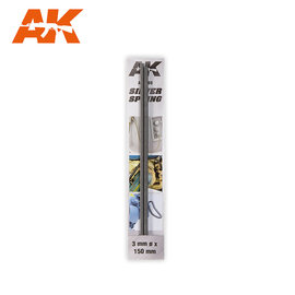 AK Interactive AK Interactive - Feder, silberfarben 3mm x 150mm / Silver Spring