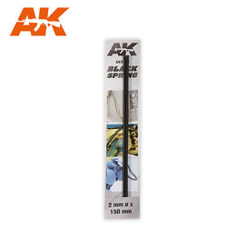 AK Interactive AK Interactive - Feder, geschwärzt 2mm x 150mm / Black Spring