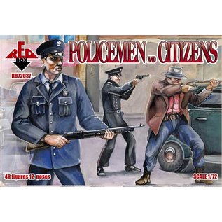 The Red Box Policemen and Citizens - 1:72