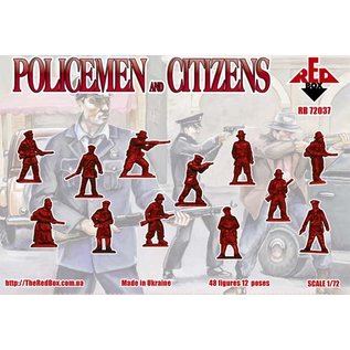 The Red Box Policemen and Citizens - 1:72