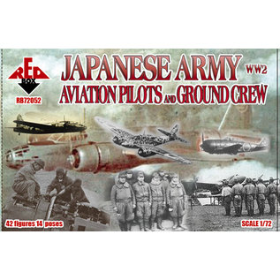 The Red Box WW2 Japanese Army Aviation Pilots and Ground Crew - 1:72