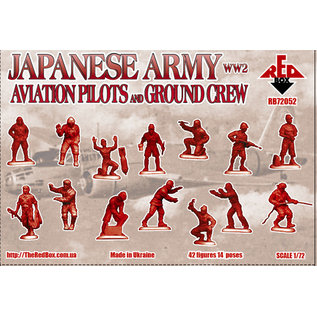 The Red Box WW2 Japanese Army Aviation Pilots and Ground Crew - 1:72