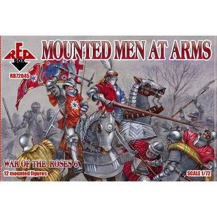 The Red Box War of the Roses 6. Mounted Men at Arms - 1:72