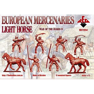 The Red Box War of the Roses 9. European Mercenaries Light Horse - 1:72