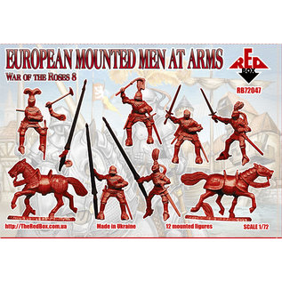 The Red Box War of the Roses 8. European Mounted Men at Arms - 1:72