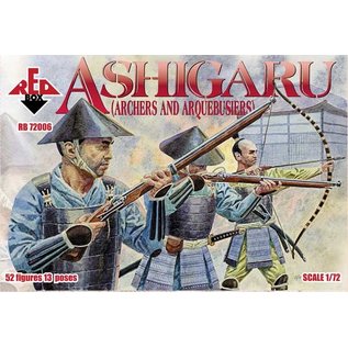 The Red Box Ashigaru (Archers and Arquebusiers)  - 1:72