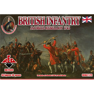 The Red Box Jacobite Rebellion. British Infantry 1745  - 1:72