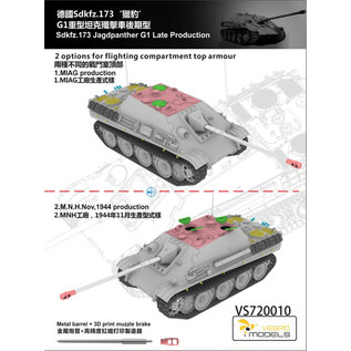 VESPID Models SdKfz.173 G1 Jagdpanther Late Production - 1:72