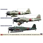 Hasegawa Model Set Zero Fighter Model 21 & Aichi D3A Model 11 & Nakajima B5N2 Type 97 Mk.3 "Pearl Harbor Attack Part 2" - Limited Edition - 1:48