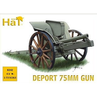 HäT WWI Italian 75mm Deport Gun - 1:72
