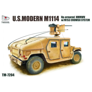 T-Model U. S. Modern M1114 Up-Armored HMMWV w/M153 CrowsII System - 1:72