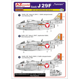 AZ Model AZ Model - Decals SAAB J29F "Tunnan" - Österreichisches Bundesheer - 1:48