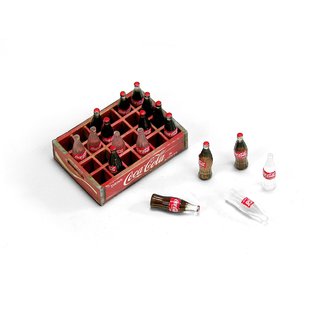 Doozy! Modelworks Wooden Box COCA - COLA Bottles - 1:24