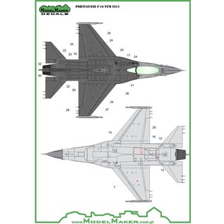 Modelmaker Decals Portuguese F-16 NTM 2011 - 1:48