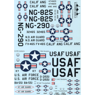 Blackbird Models Decals US Air National Guard Pt.1  - 1:48