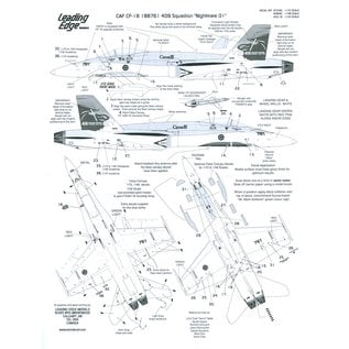 Leading Edge Decals CAF CF-18 409 Sqdn "Nightmare 01" - 1:48