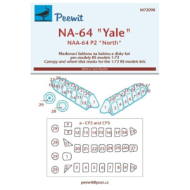 Peewit Peewit - Maske NA-64 "Yale", NAA-64 P-2 "North" - 1:72