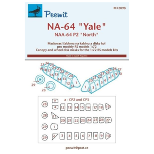 Peewit Maske NA-64 "Yale", NAA-64 P-2 "North" - 1:72