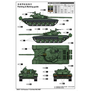 Trumpeter Soviet MBT TR-72A Model 1983 - 1:35