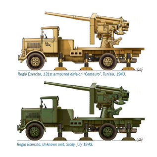 Italeri Autocannone 3RO with 90/53 AA Gun - 1:72