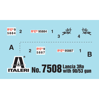 Italeri Autocannone 3RO with 90/53 AA Gun - 1:72