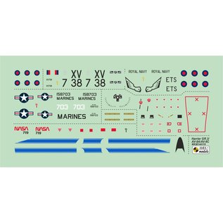 Mark I. Hawker Siddeley Harrier GR.3Harrier GR.3/AV-8A/AV-8C "Special Markings" - 1:144