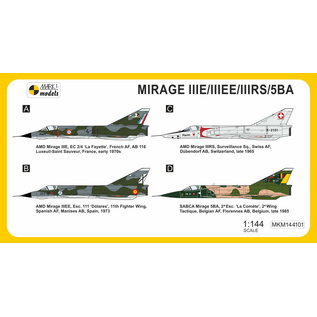 Mark I. Mirage IIIE/EE/RS/5BA "In Europe" - 1:144