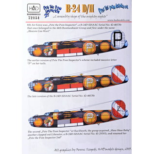 HAD Models HAD Models - Decals B-24D/B-24H "Pete the Pom Inspector" Assembly Ship - 1:72