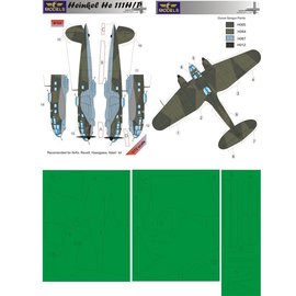 LF Models LF Models - Camouflage Painting Masks Heinkel He 111H/P - 1:72