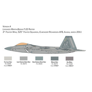 Italeri Lockheed Martin F-22A Raptor - 1:48